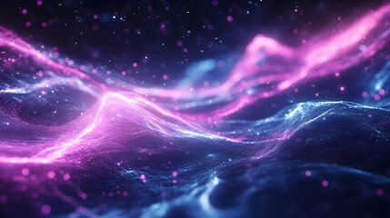 Wall Mural - high-resolution abstract energy flow with futuristic data lines, technology