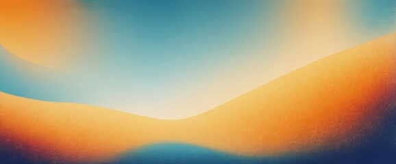 Poster - Abstract background with vibrant orange and blue hues.