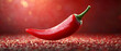 © Earny - Vibrant red chili pepper rests on a textured surface, evoking a sense of spice and flavor. Perfect for culinary visuals.