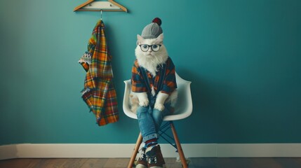 Cat in Human Clothes