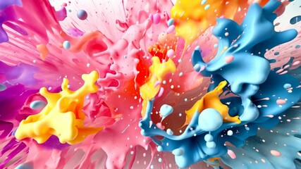 Wall Mural - soft wave colorful gradient pastel color background, splashes, smoke, abstract geometric form