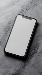 Poster - Top view Smartphone mock-up modern, minimalist design. 