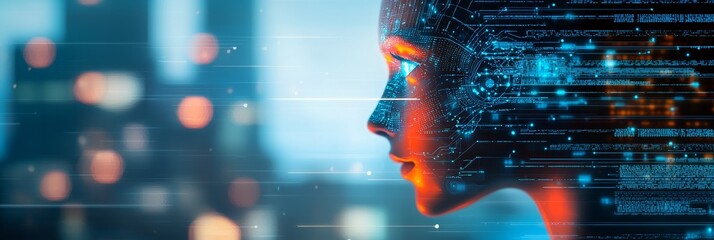 Poster - Making 3D renderings using stock cyborg heads