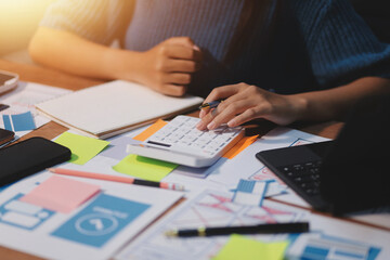 The designer team is designing the uxui system to make the uxui system work well on new phones and support system updates. Website development concept UI UX front end designer
