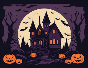 halloween background with pumpkin, halloween background with pumpkins, halloween background with pumpkin and bats