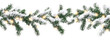 © Rawpixel.com - PNG Branches with snow and lights christmas decoration garland.