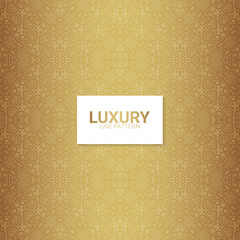 Wall Mural - elegant gold abstract line pattern