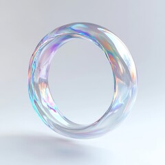 Leinwandbilder - Three dimensional holographic gradients, geometric art poster templates, dispersion effect glass renderings