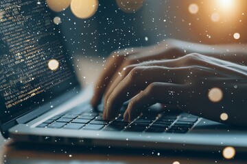 Leinwandbilder - Lastly, cyber security technologies are used by programmers to design websites and provide security on social networks.