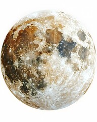 Wall Mural - full moon, adorned with clouds, watercolor illustration