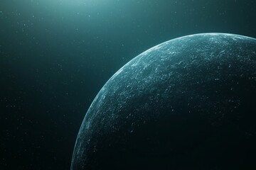 Fototapete - An interactive 3D globe depicting planet Earth using a hologram, digital data, and technology.