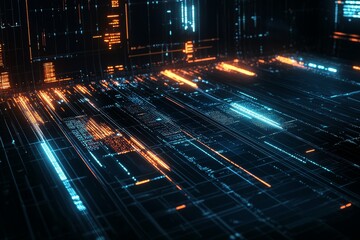 Aufkleber - Abstract futuristic techno background. Stock photo