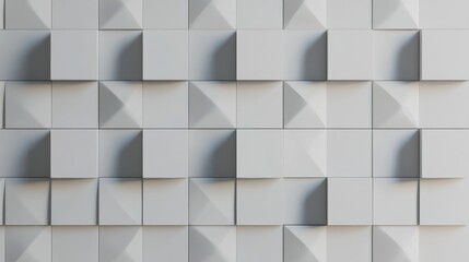 The white business background features copy space in the form of 3D blocks in different shapes and sizes.