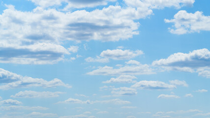 Wall Mural - beautiful blue sky with soft white clouds for abstract background