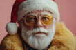 © Red Summit Studio - Warm Santa Claus portrait with golden tinted glasses