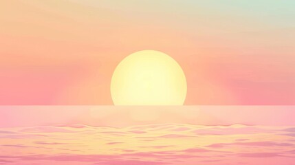 Poster - Sunset Over Ocean