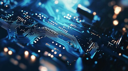 Fototapete - Investigate the benefits and challenges of edge computing in improving real-time data processing and reducing latency