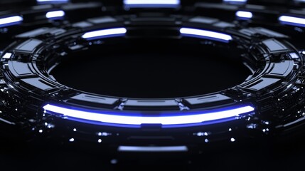 Fototapete - Future technology concept for business solutions.circle,globe.Stock photo