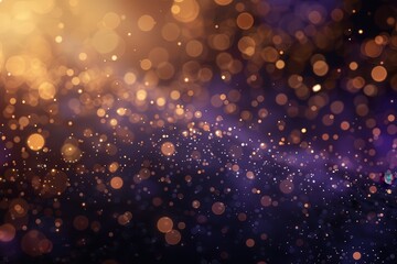 Wall Mural - a purple background with many small circles of light, generative ai