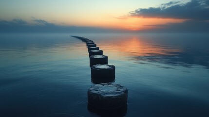 Wall Mural - Serene Sunrise Over Still Water