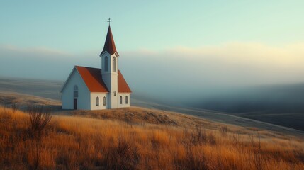 Beautiful church on the prairie