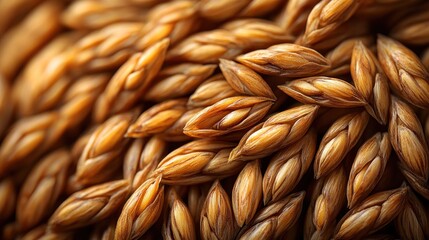 Closeup of Wheat Grains