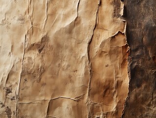 A close-up of textured cardboard showcases aged paper's details, perfect for vintage-themed projects.