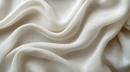 Wall Mural - Soft, white fabric with a subtle texture.  Perfect for draping or backgrounds.