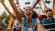 © Lakkhana - Friends having a fun day out at an amusement park