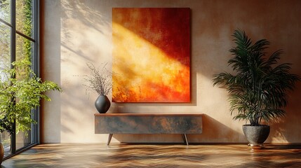 Wall Mural - Beautiful and interesting living room design with high end furnishings picture