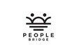© nubikor - simple bridge with people logo design template