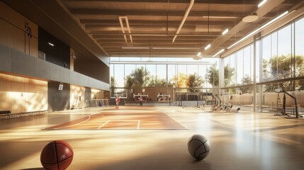 Basketball Court Indoor Gym