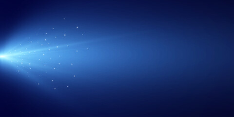 Wall Mural - light effect blue glowing light. solar flare. glow effect. starburst with shimmering sparkles.