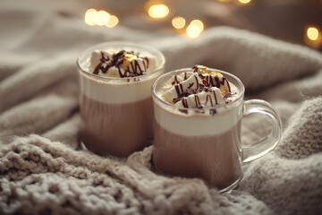 Winter cozy hot chocolate.