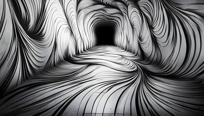 black and white pattern with the illusion of movement objects