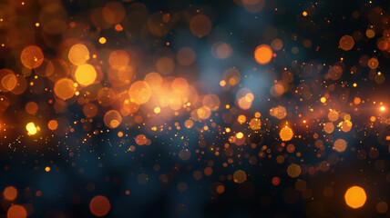 Golden Bokeh Abstract Background