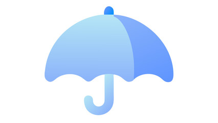 umbrella blue icon