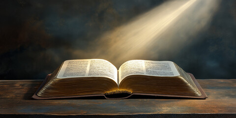 Wall Mural - Open bible