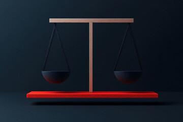 Digital balance showing inflation rates on one side and economic policy on the other, stabilizing the market, inflation balance, policy intervention