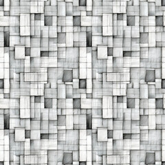 Wall Mural - abstract square background, hand drawn , monochrome, seamless pattern