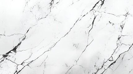 Wall Mural - Black and white marble texture with high-contrast veining and visible cracks