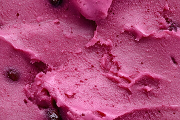 Wall Mural - Texture of tasty berry sorbet as background, top view