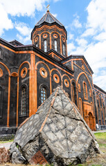 church dome and Holy Saviour's Church in Gyumri