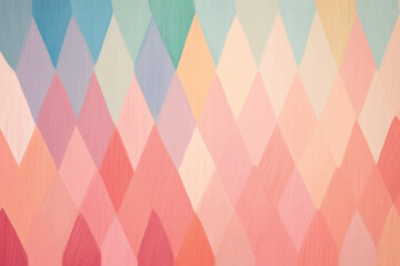 Wall Mural - Colorful pastel diamond pattern