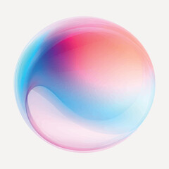 Canvas Print - Colorful abstract gradient sphere