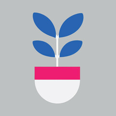 Poster - Minimalist plant graphic design