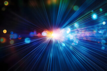 Wall Mural - abstract lens flare light effects on black black background for design. 