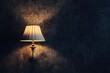 © Anjali - Lamp against a dark wall  copy space