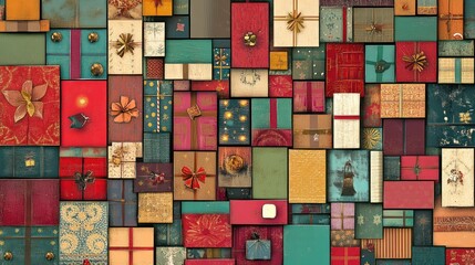 A Collage of Decorated Wooden Gift Boxes