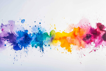 Watercolor Splash Background: Colorful Abstract Art